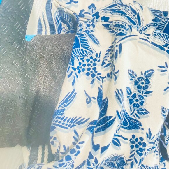 Liverpool Los Angeles Blue Floral Print Pants – Size L - Picture 16 of 17